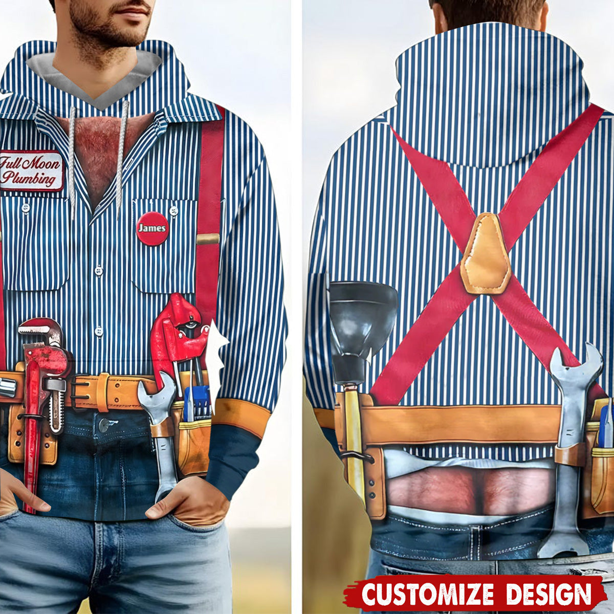 My Mechanic Man-Personalized Mechanic Hoodie