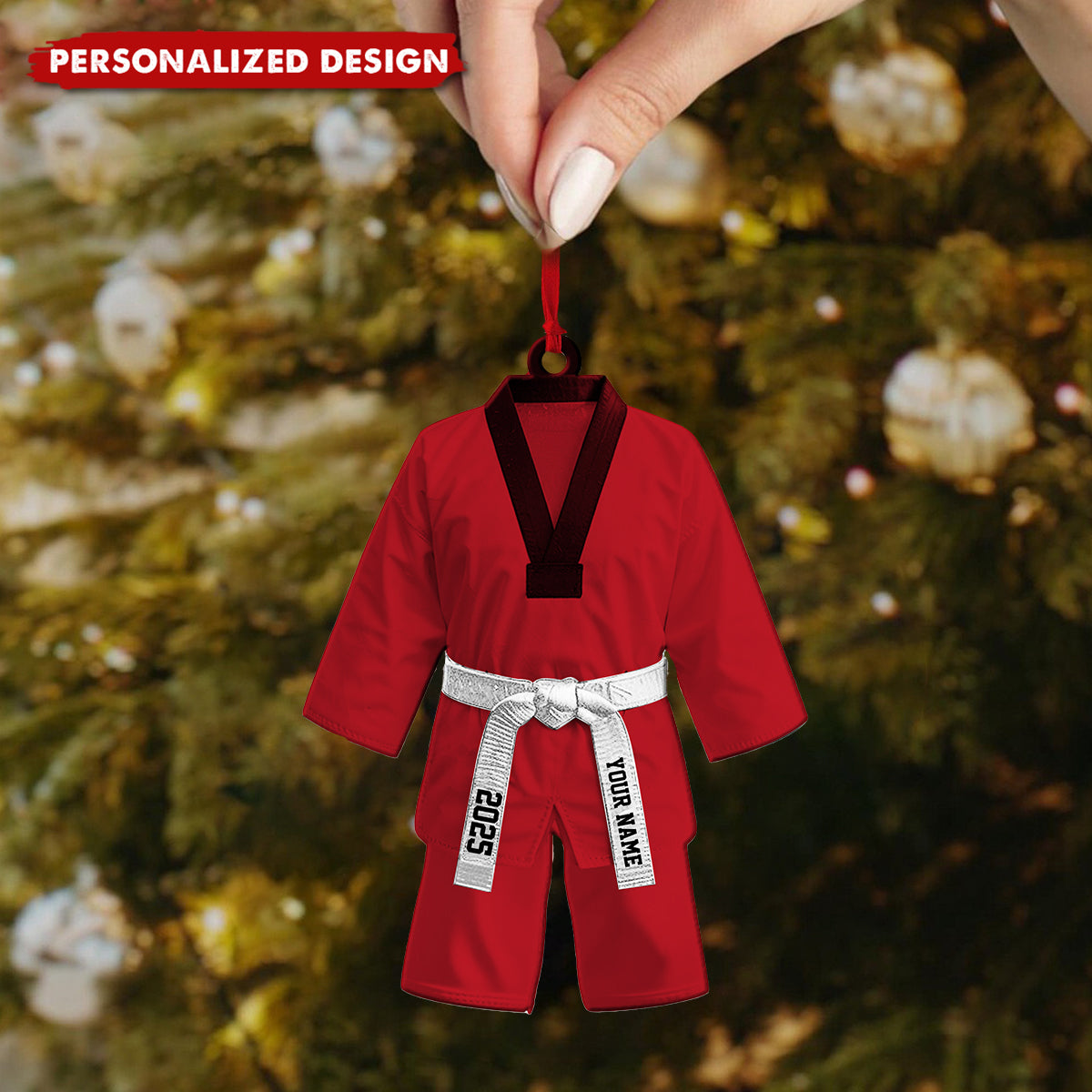 Personalized Taekwondo Ornament, Karate Ornament, Sport Lovers Gift