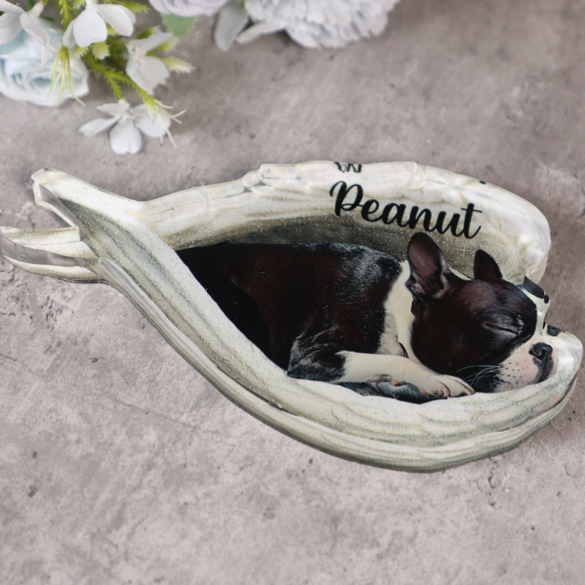 Personalized Dog Sleeping Angel Acrylic Plaque -Great Gift Idea For Dog Lovers