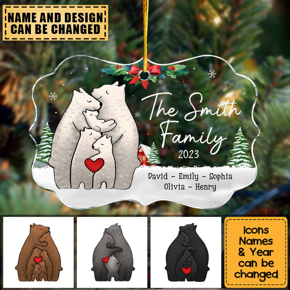 Gift For Family Bear Christmas Benelux Ornament