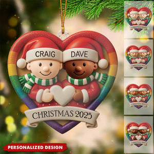 Personalized Same Sex Couple Christmas Ornament