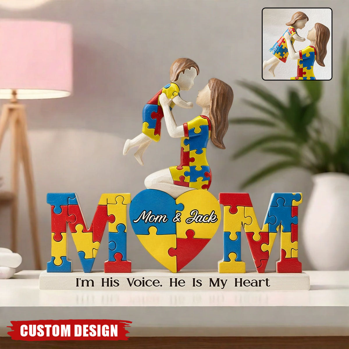 I'm His Voice - Personalized Autism Awareness Acrylic Plaque