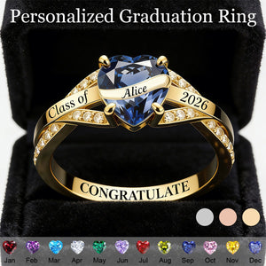 Personalized Graduation Rings-Gift For High School and College Graduates 2026
