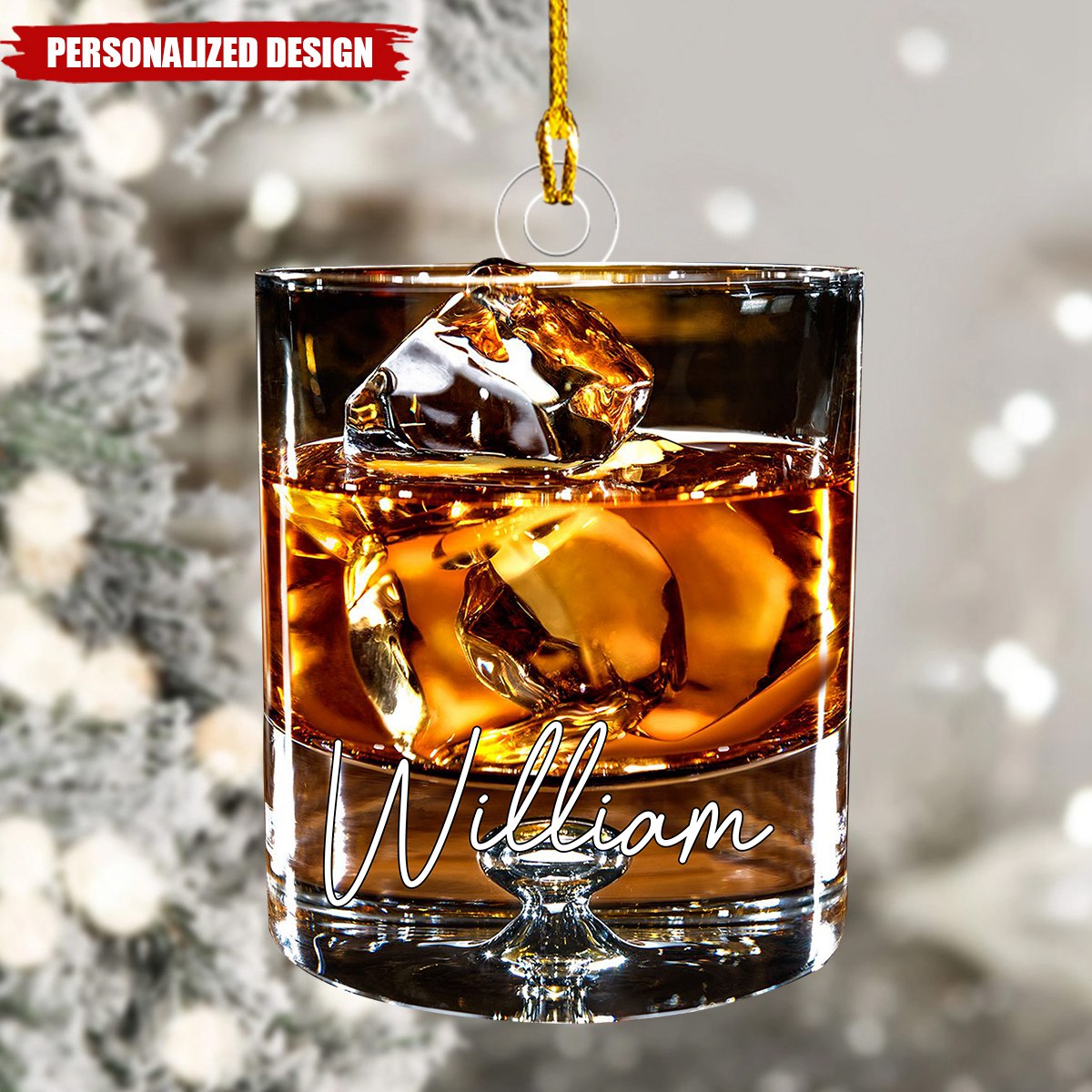 2024 New Release Personalized Whiskey Acrylic Ornament-Gifts For Whishkey Lovers