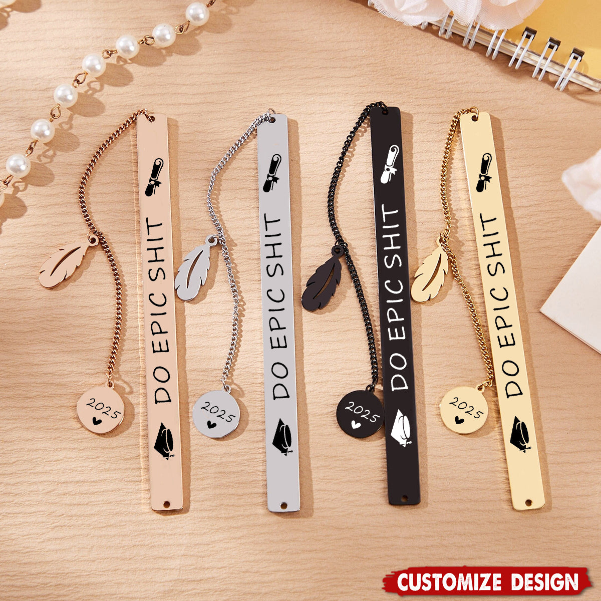 Enjoy The Next Chapter-Personalized Bookmark-Gift for Women Men