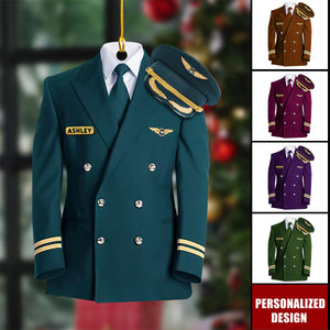 Personalized Pilot Uniform Ornament-Gift For pilot
