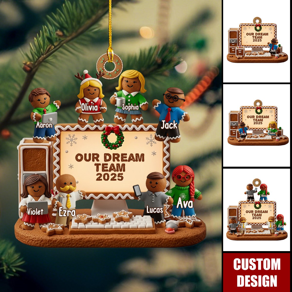 Our Dream Team - Personalized Corworker Transparent Ornament