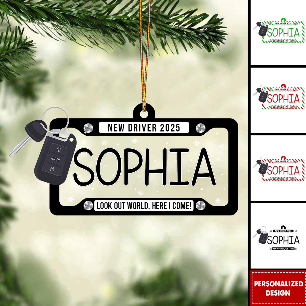 Personalized New Driver Ornament-Gift for New Drivers