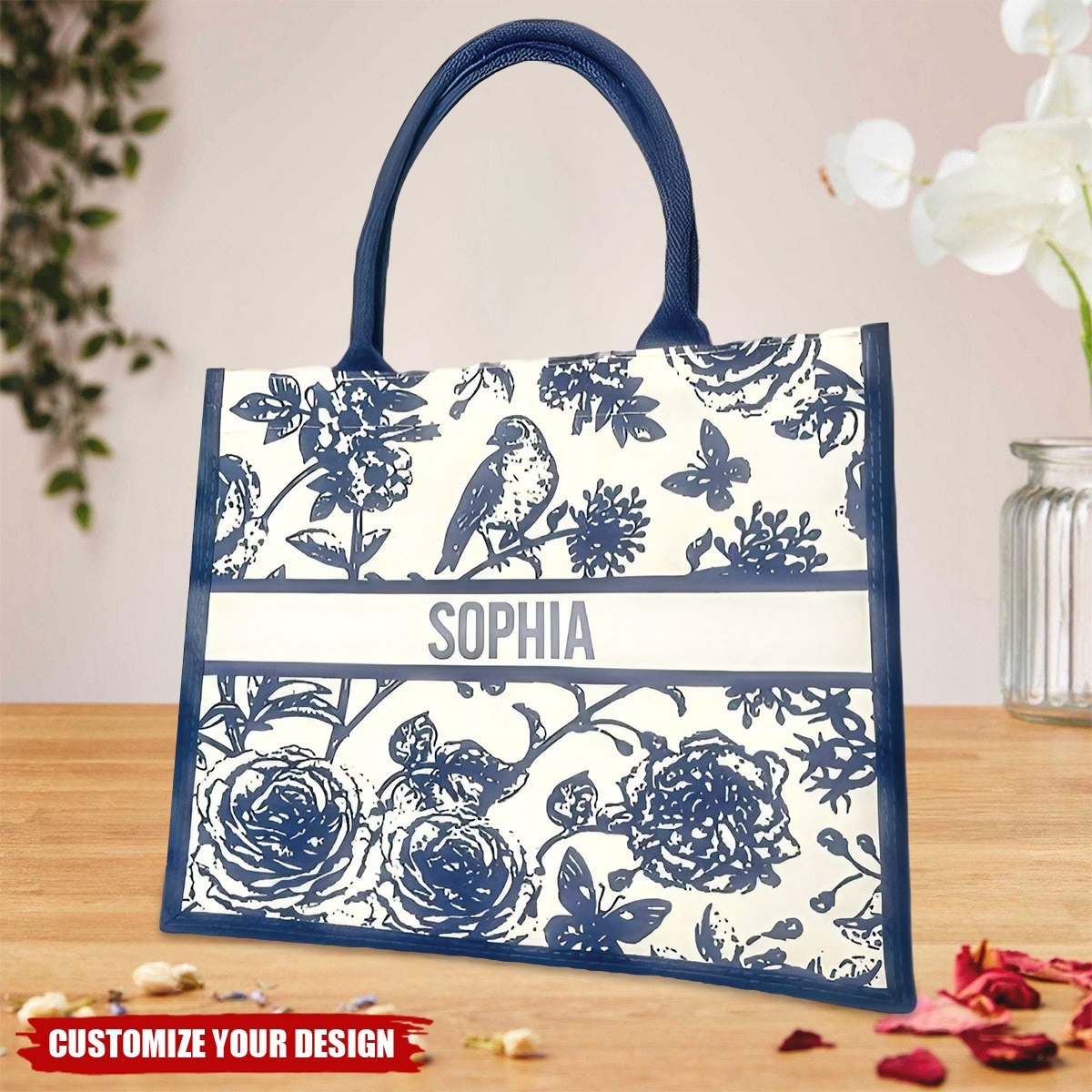 Personalized Name Canvas Tote Bags, Gift for Her | Wedding Favors | Bridesmaid Gift