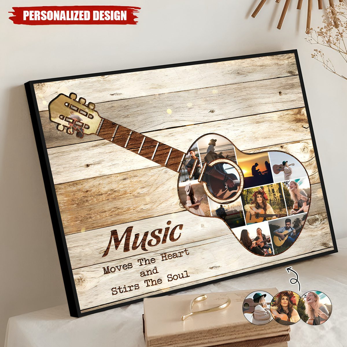 Guitar Photo-Personalized Poster-Gift For Guitar Lover