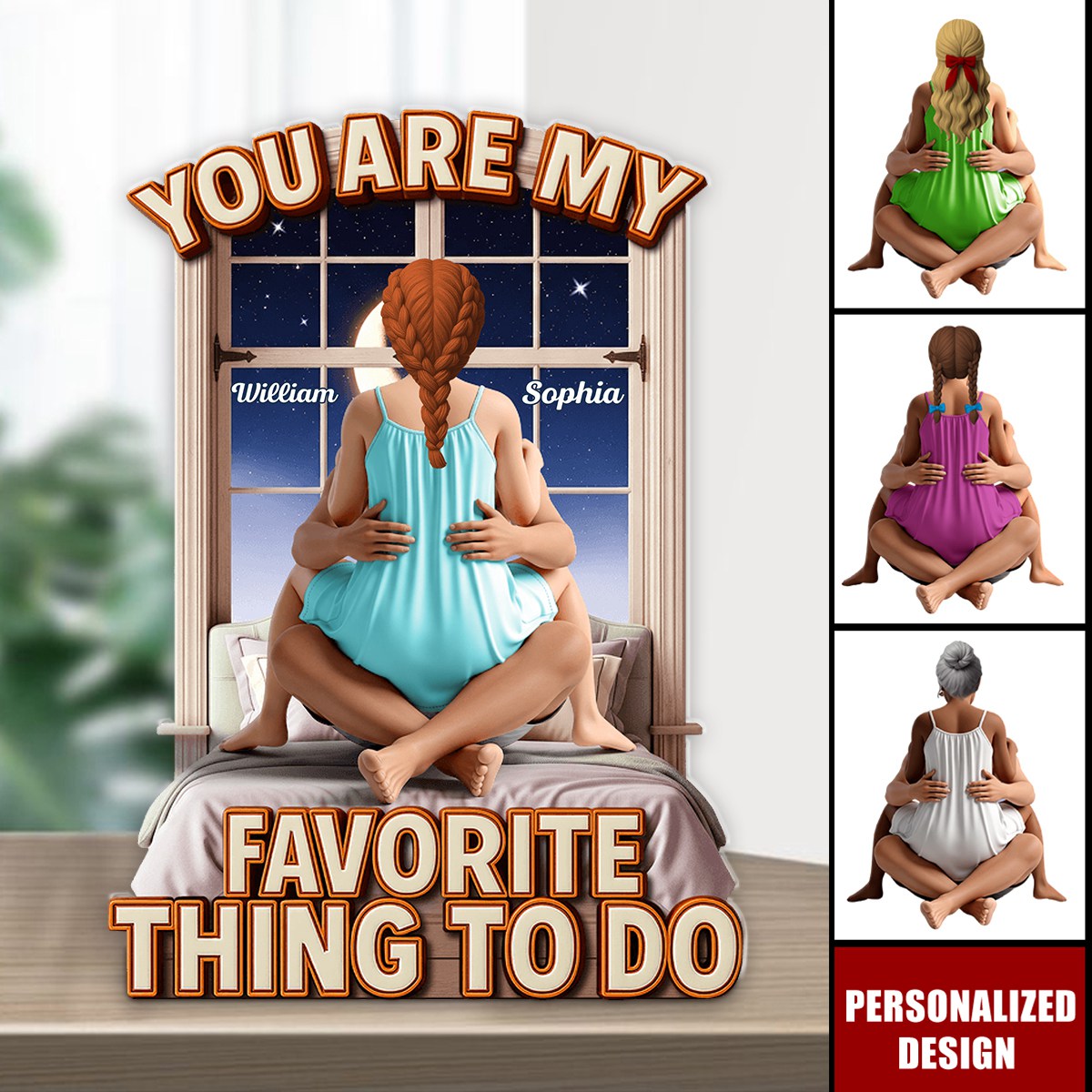 Naughty Couple Plaque-Personalized Gifts For Couple