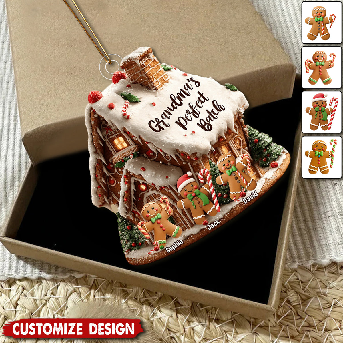 Grandma's Perfect Batch - Personalized Grandma  Acrylic Ornament