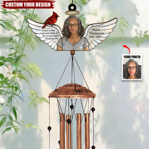 In Loving Memory - Personalized Memorial Wind Chime With Charms