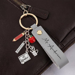 Personalized Back to School Keychain - Teacher Appreciation Gift