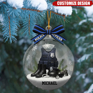 Proud Police Officer - Personalized Police Officer Ornament