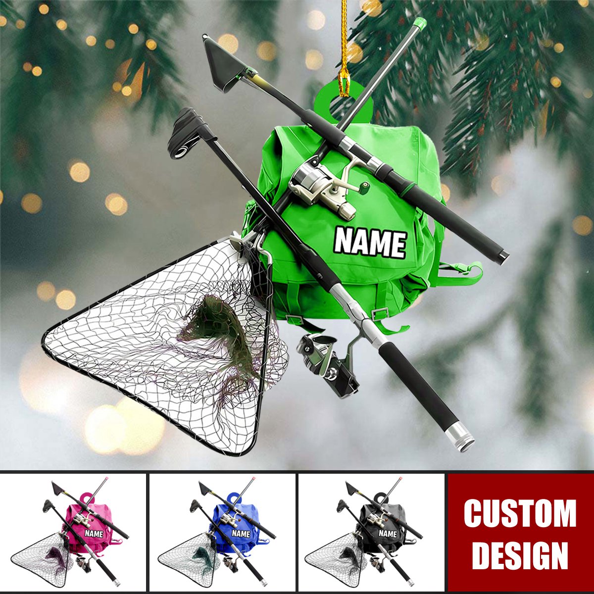 Personalized Fishing Pole Accessories Ornament-Gifts For Fishing Lovers - 2024 New Release