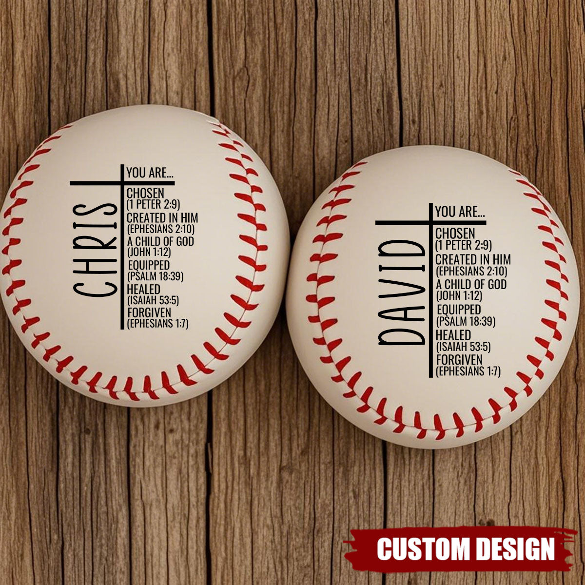 You Are...Personalized Christian Baseball, Religious Gift