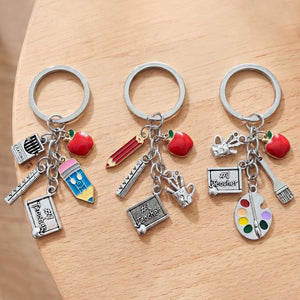Personalized Back to School Keychain - Teacher Appreciation Gift