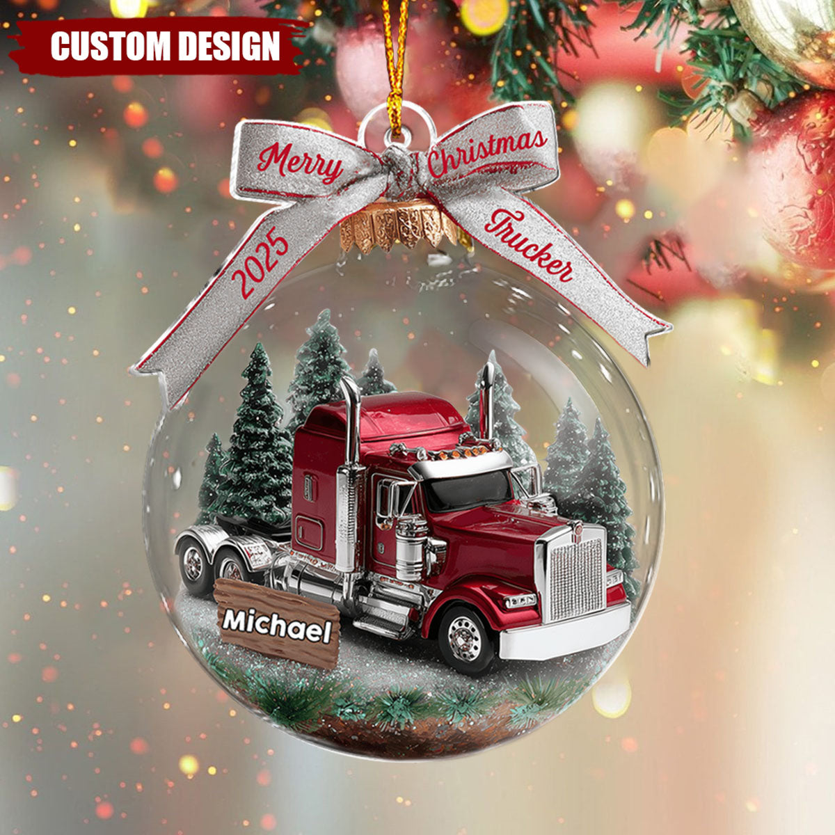 Truck Driver - Personalized Trucker Ornament