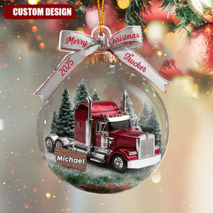 Truck Driver - Personalized Trucker Ornament
