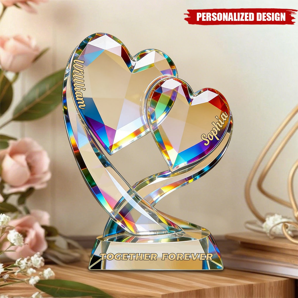 Together Forever-Personalized Couple Acrylic Plaque