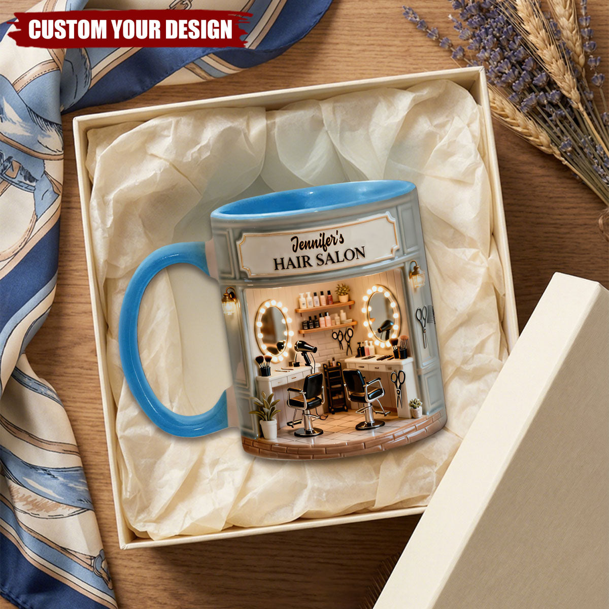 Proud Hair Stylist - Personalized Hairdresser Accent Mug