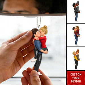 You Are The Missing Piece To My Heart - Personalized Acrylic Car Ornament - Anniversary, Valentine's Day Gift, Gift For Him, Gift For Her