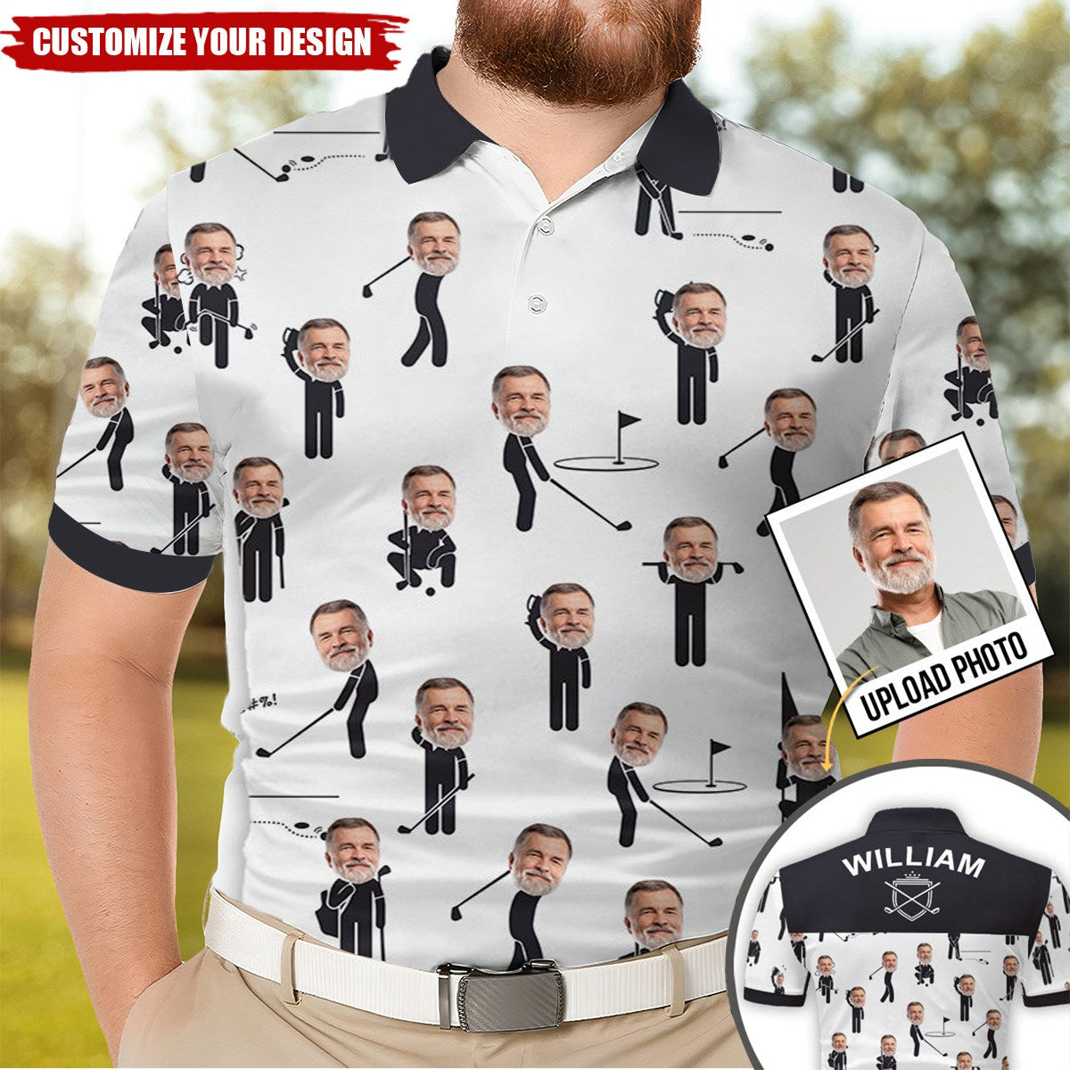 Love Being A Golfer - Personalized Golf Polo Shirt