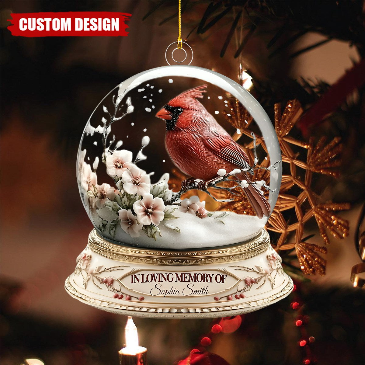 In Loving Memory - Personalized Memorial Custom Shaped Acrylic Ornament