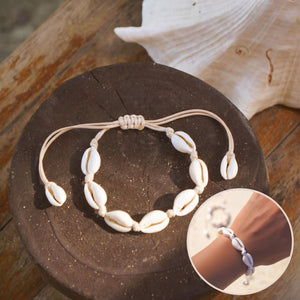 Cowrie Shell Anklet Adjustable Summer Festival Vacation Bracelet