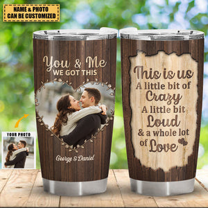 Custom Photo The Day I Met You - Anniversary Gift For Couples - Personalized Tumbler