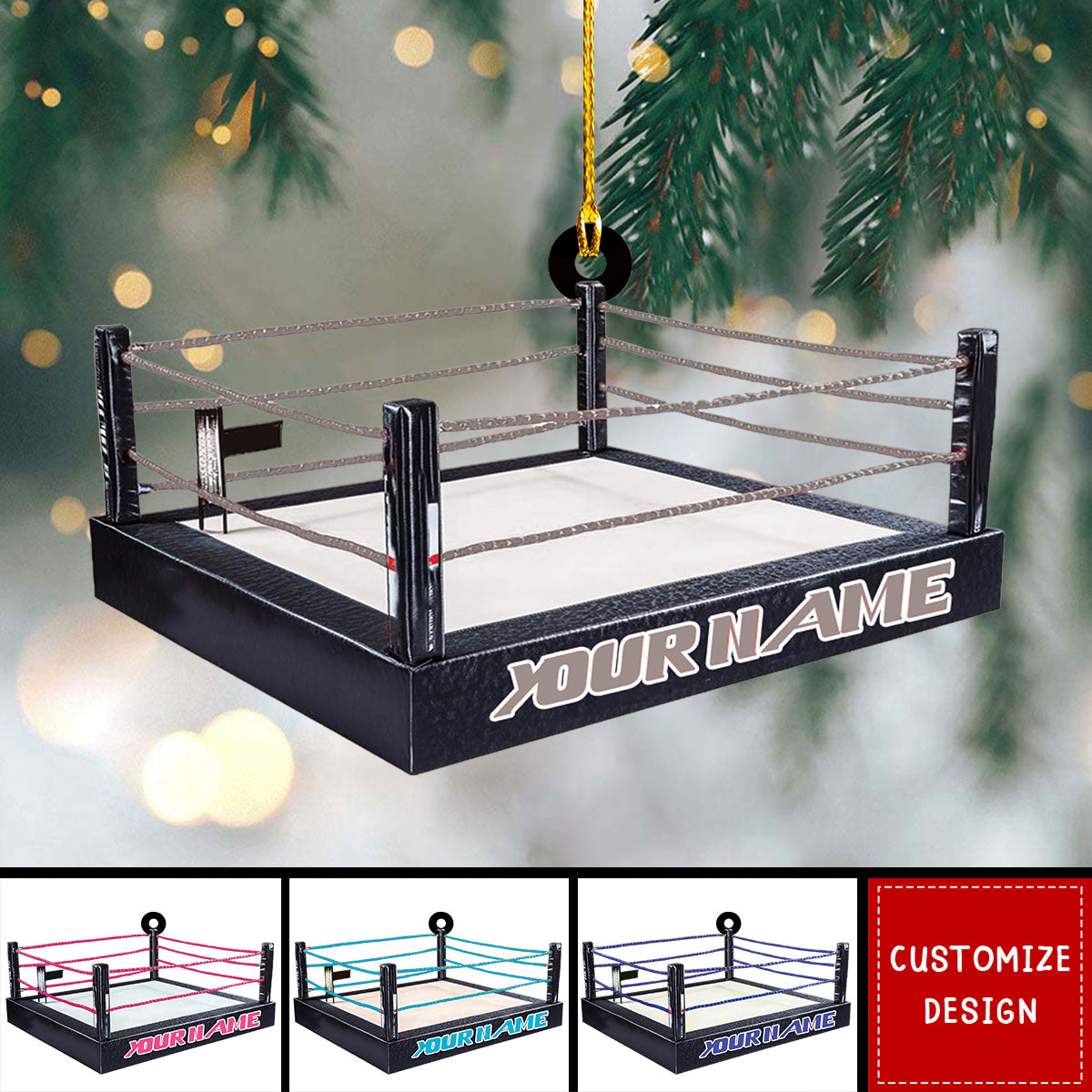 Personalized Wrestling Christmas Ornament Gift For Wrestler - 2025 New Release