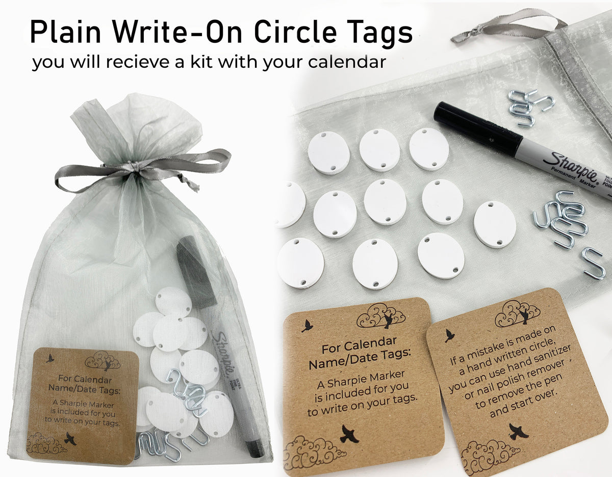 Days to Remember Farmhouse Calendar Birthday Personalozed Wall Hanging Calendars, Christmas Gift for Family and Friends