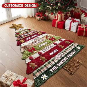 Merry Christmas - Personalized Family Non-Slip Tufted Rug