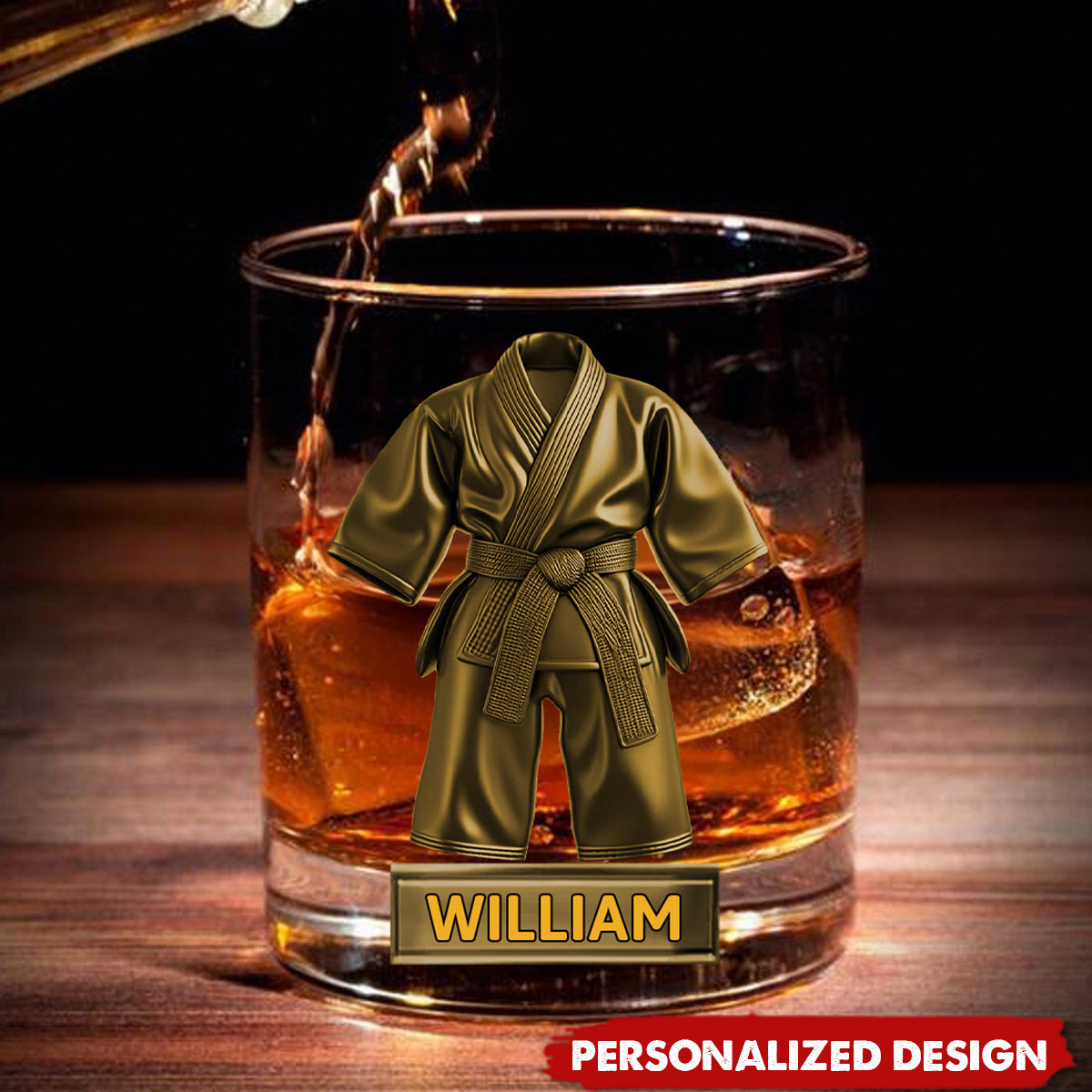 Personalized Taekwondo Whisky Glass Gift For Taekwondo Lover