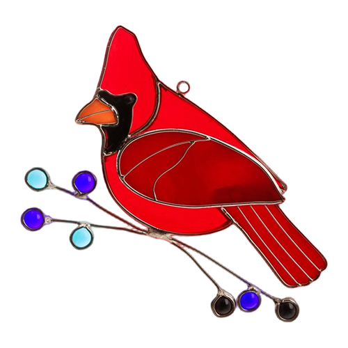 Stained Glass Humming Birds Suncatcher - Gift For Bird Lovers