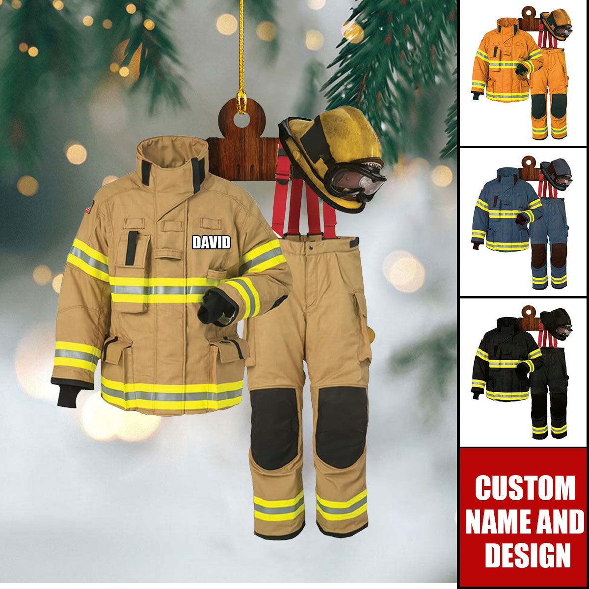 Personalized Firefighter Christmas Ornament Gift For Firefighter - 2024 New Release