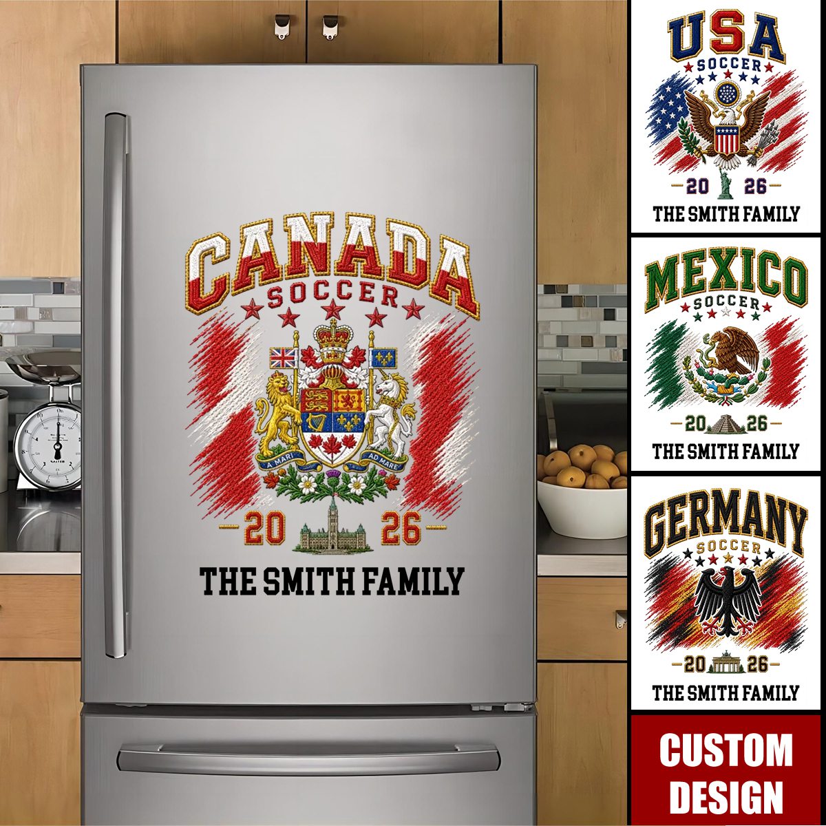 Personalized International Soccer Tournament Party Decal Sticker - Gifts For Soccer Lovers