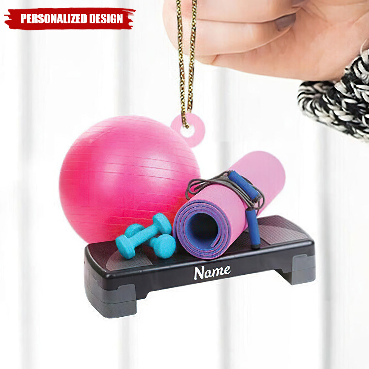 Personalized Fitness Christmas Ornament-Gifts For Gym Lovers