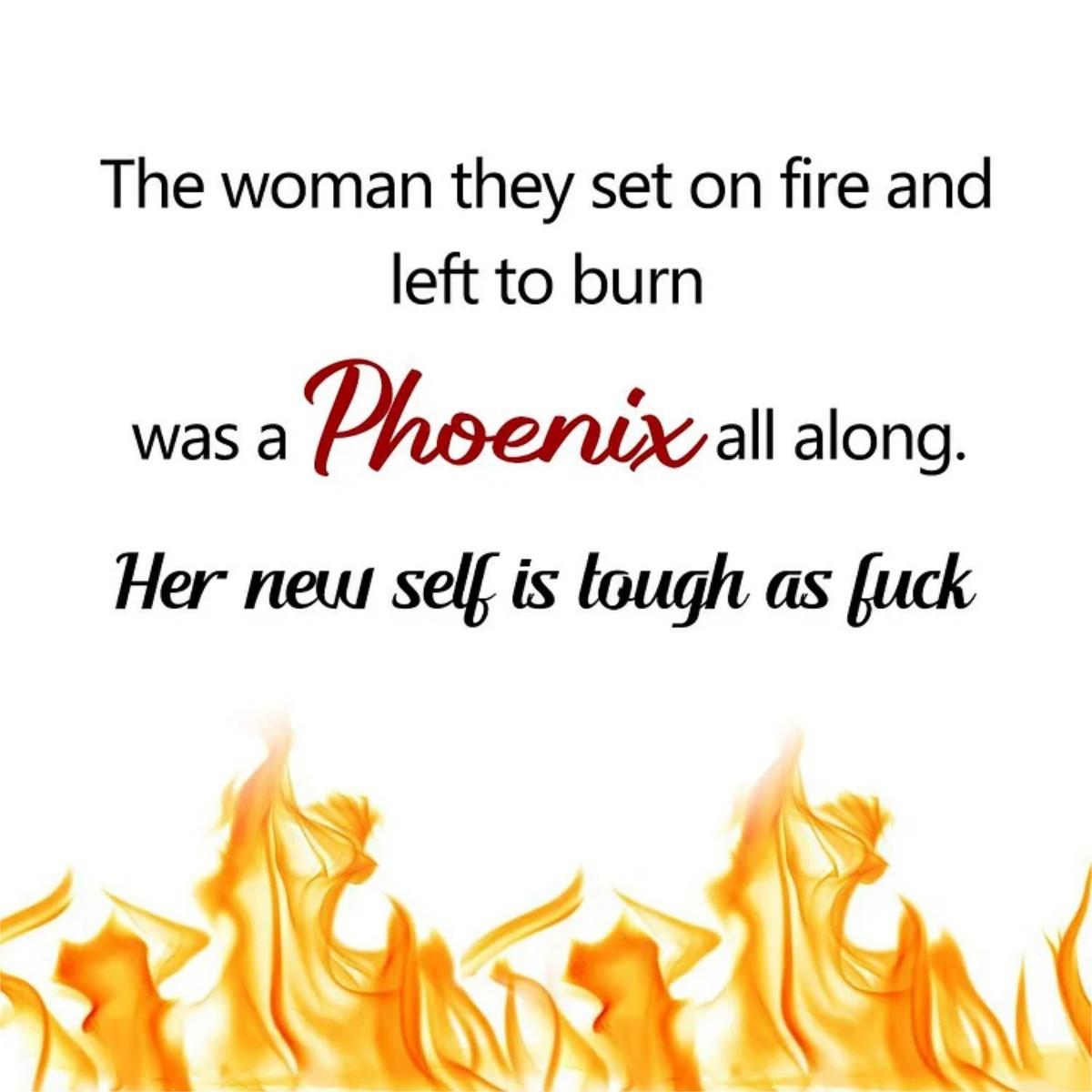 Tough As F*ck Phoenix Dancing Necklace