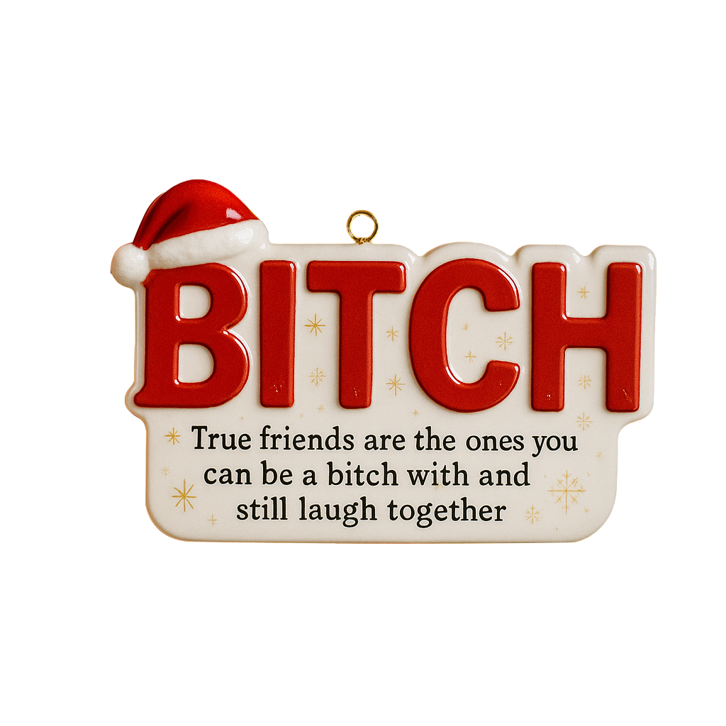 2025 New Release Funny Friendship Christmas Ornament