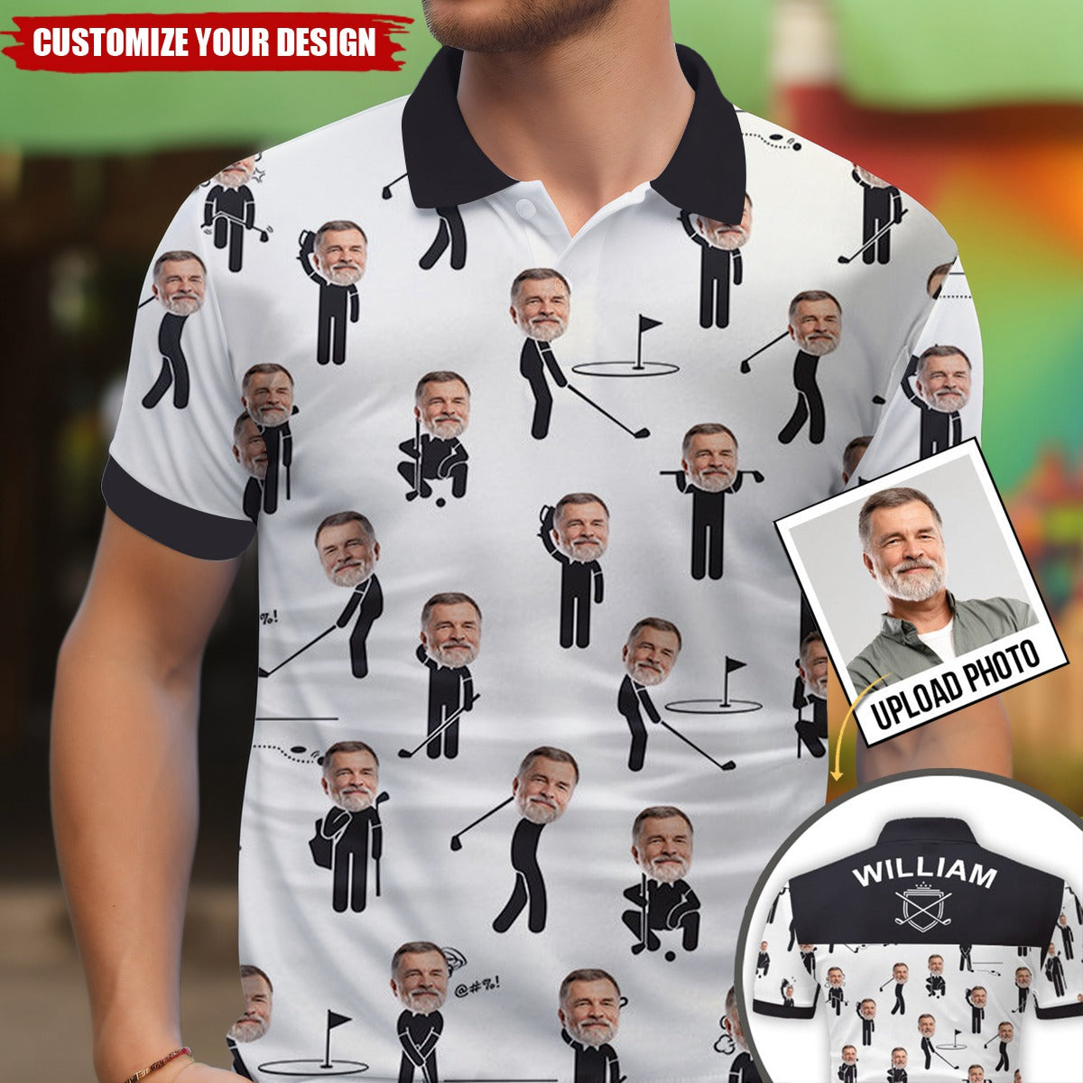 Love Being A Golfer - Personalized Golf Polo Shirt