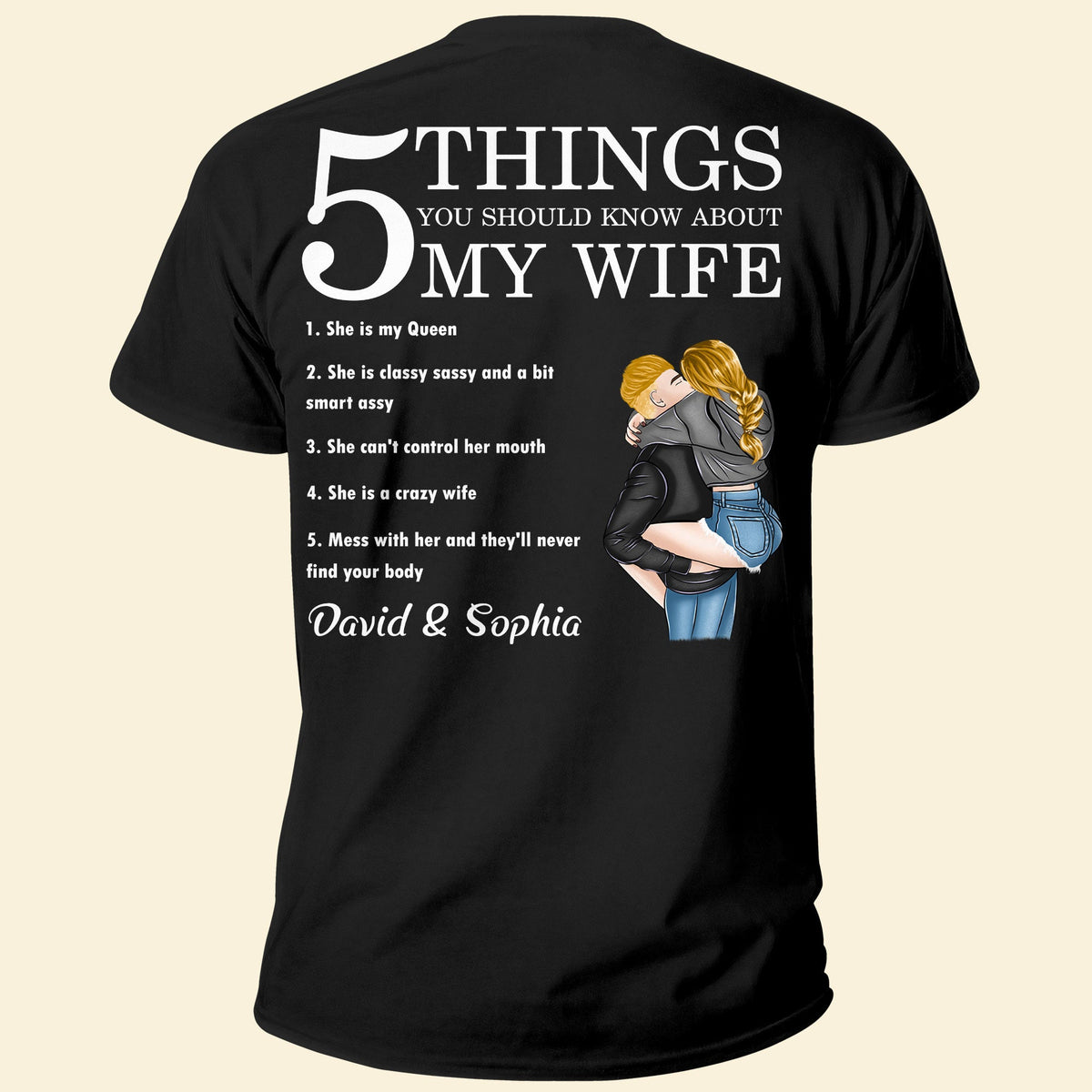 5 Things You Should Know About - Personalized Matching Couple Back Printed Shirts