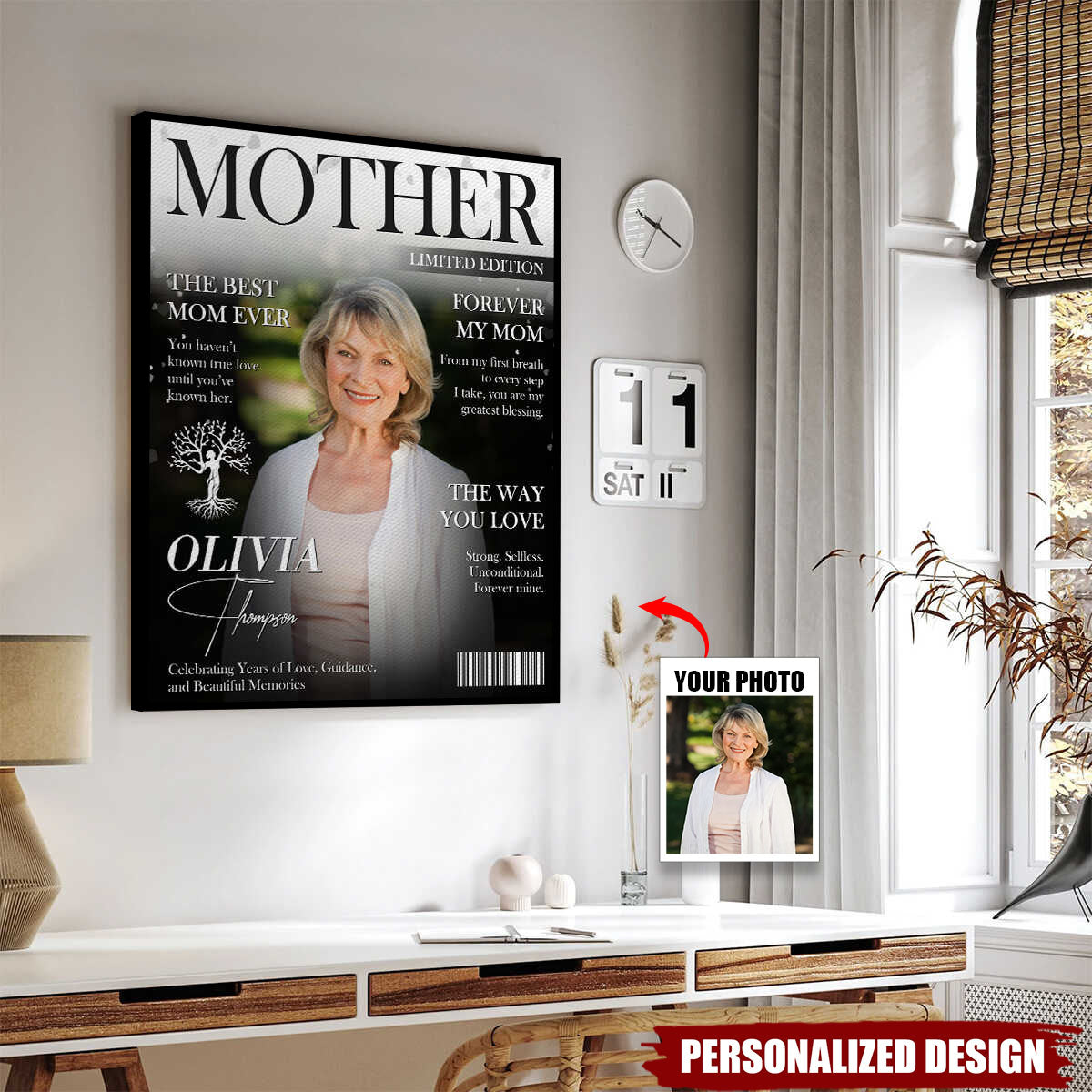Personalized Mother Magazine Poster-Mother Appreciation Gift