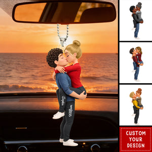 You Are The Missing Piece To My Heart - Personalized Acrylic Car Ornament - Anniversary, Valentine's Day Gift, Gift For Him, Gift For Her