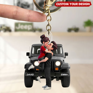 Personalized Romantic Couple Keychain - Gift for Couple