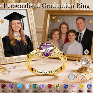 Personalized Graduation Rings-Gift For High School and College Graduates 2026