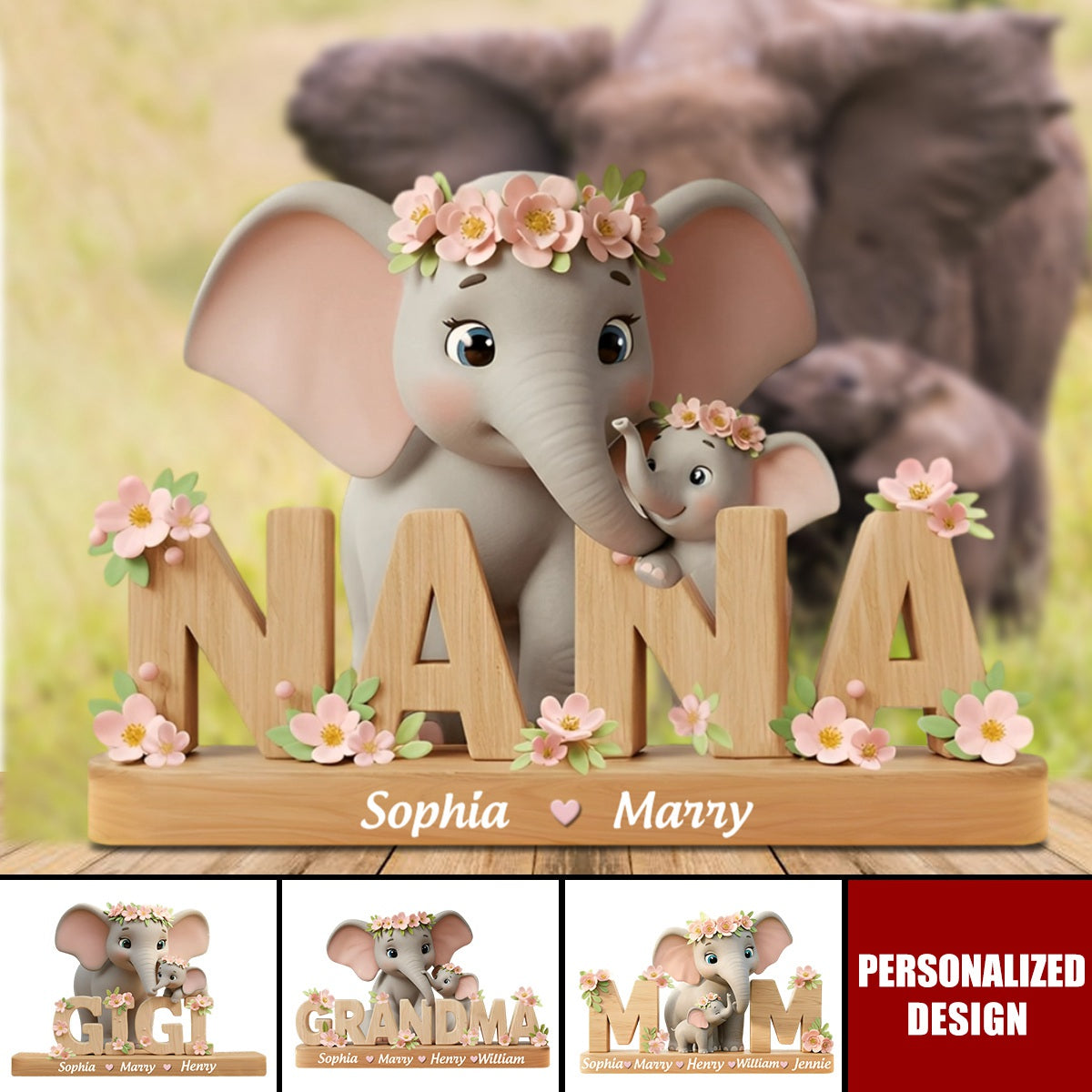 Best Mom/ Grandma Ever-Personalized Mother Plaque