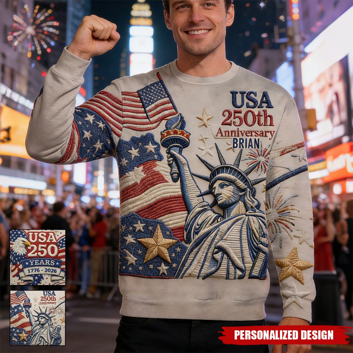 US 250th Anniversary-Personalized T-Shirt/Sweatshirt
