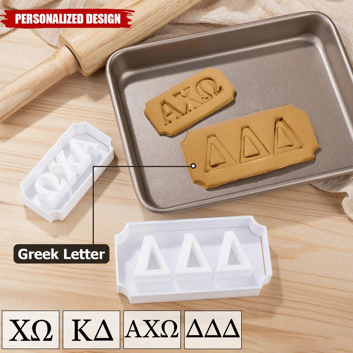 Personalized Greek Letter Cookie Cutter-Gift for Friends,DIY Baking Lover